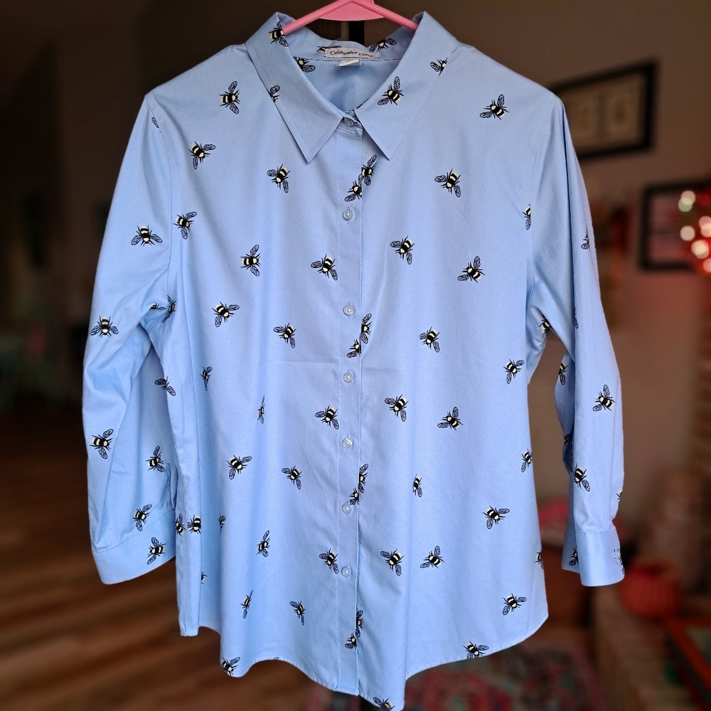 EUC Bumblebee Blouse, Size 14P